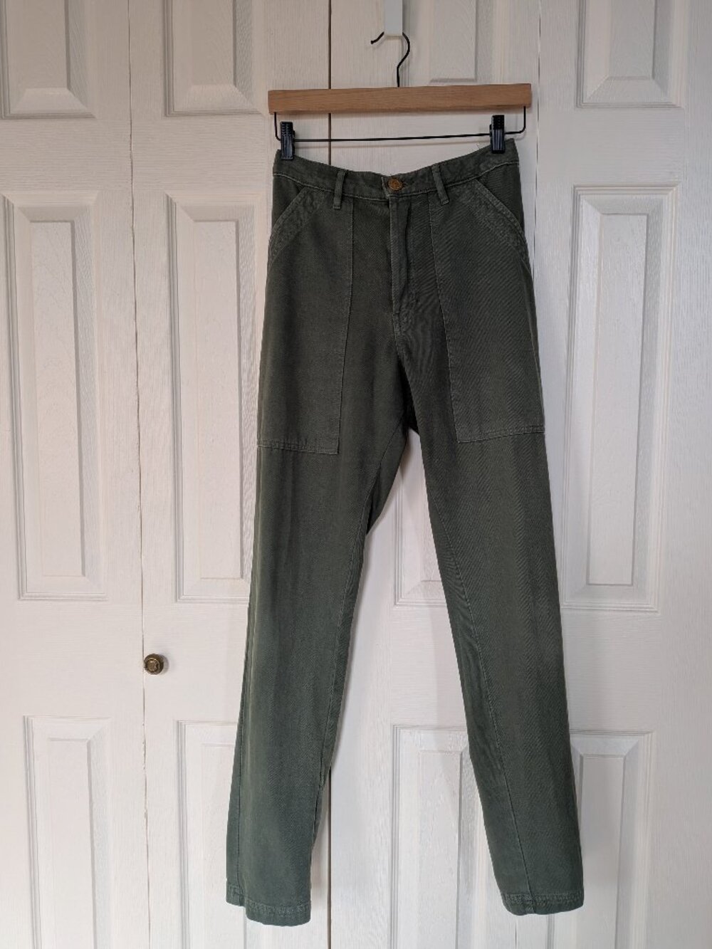 Big Bug Press Emerald Green Pencil Pants